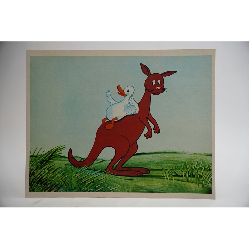 Cooper Films Art Print Poster Kids The Duck‎ and the Kangaroo 1971 Excellent